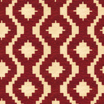 Charger l&#39;image dans la galerie, McAlister Textiles Arizona Geometric Red Fabric Fabrics 1 Metre 

