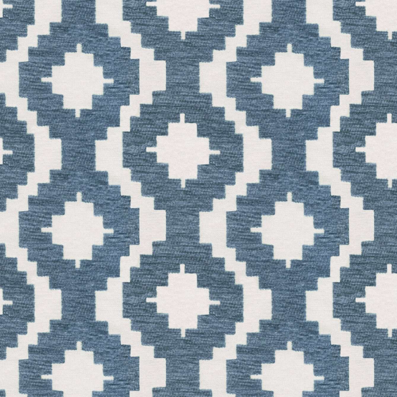 McAlister Textiles Arizona Geometric Wedgewood Blue Fabric Fabrics 1 Metre 