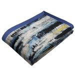 Charger l&#39;image dans la galerie, McAlister Textiles Aura Navy Blue Printed Velvet Throws &amp; Runners Throws and Runners Bed Runner (50cm x 240cm) 
