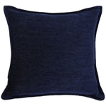 Charger l&#39;image dans la galerie, McAlister Textiles Plain Chenille Navy Blue Cushion Cushions and Covers Polyester Filler 43cm x 43cm 
