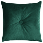 Charger l&#39;image dans la galerie, McAlister Textiles Matt Emerald Green Velvet Button Cushions Cushions and Covers Polyester Filler 43cm x 43cm 

