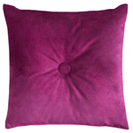Charger l&#39;image dans la galerie, McAlister Textiles Matt Fuchsia Pink Velvet Button Cushions Cushions and Covers Polyester Filler 43cm x 43cm 
