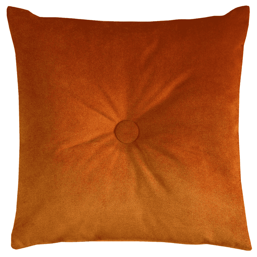Vibrant Matt Button Orange Cushion Elevate Your Home Decor
