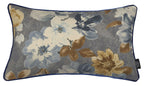 Charger l&#39;image dans la galerie, McAlister Textiles Camilla Navy, Grey and Ochre Pillow Pillow Cover Only 50cm x 30cm 
