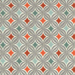 Charger l&#39;image dans la galerie, McAlister Textiles Laila Cotton Burnt Orange Printed Fabric Fabrics 1 Metre 
