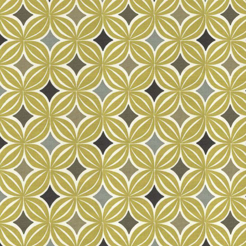 McAlister Textiles Laila Cotton Ochre Yellow Printed Fabric Fabrics 1 Metre 