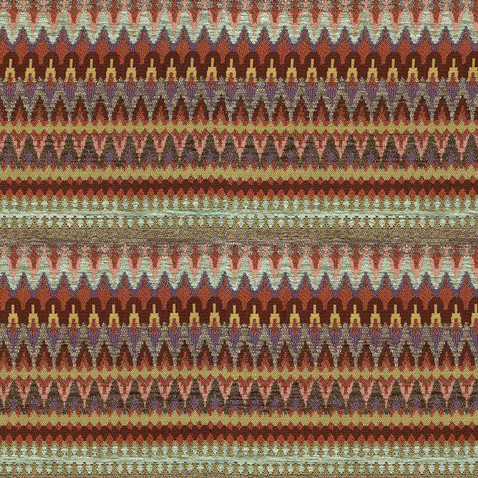 McAlister Textiles Curitiba Aztec Red + Purple Fabric Fabrics 1 Metre 