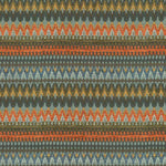 Charger l&#39;image dans la galerie, McAlister Textiles Curitiba Aztec Orange + Teal Fabric Fabrics 1 Metre 
