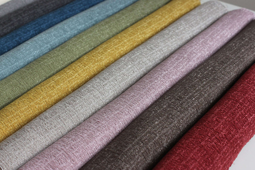 McAlister Textiles Eternity Ochre Chenille Fabric Fabrics 