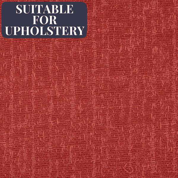 McAlister Textiles Eternity Red Chenille Fabric Fabrics 1/2 Metre 