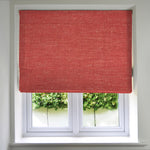 Charger l&#39;image dans la galerie, McAlister Textiles Harmony Red Textured Roman Blinds Roman Blinds Standard Lining 130cm x 200cm Red
