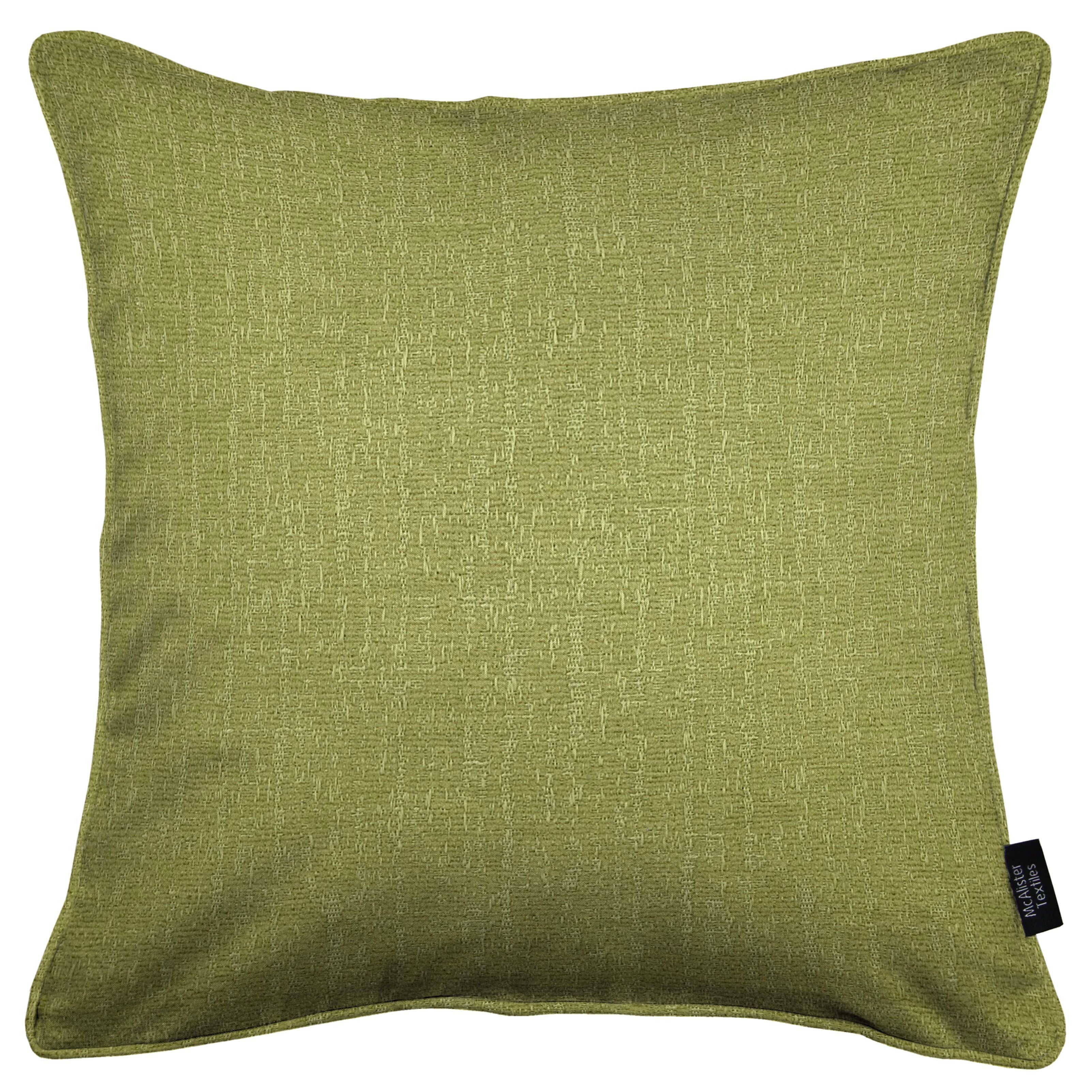 McAlister Textiles Eternity Sage Green Chenille Cushions Cushions and Covers Cover Only 43cm x 43cm 