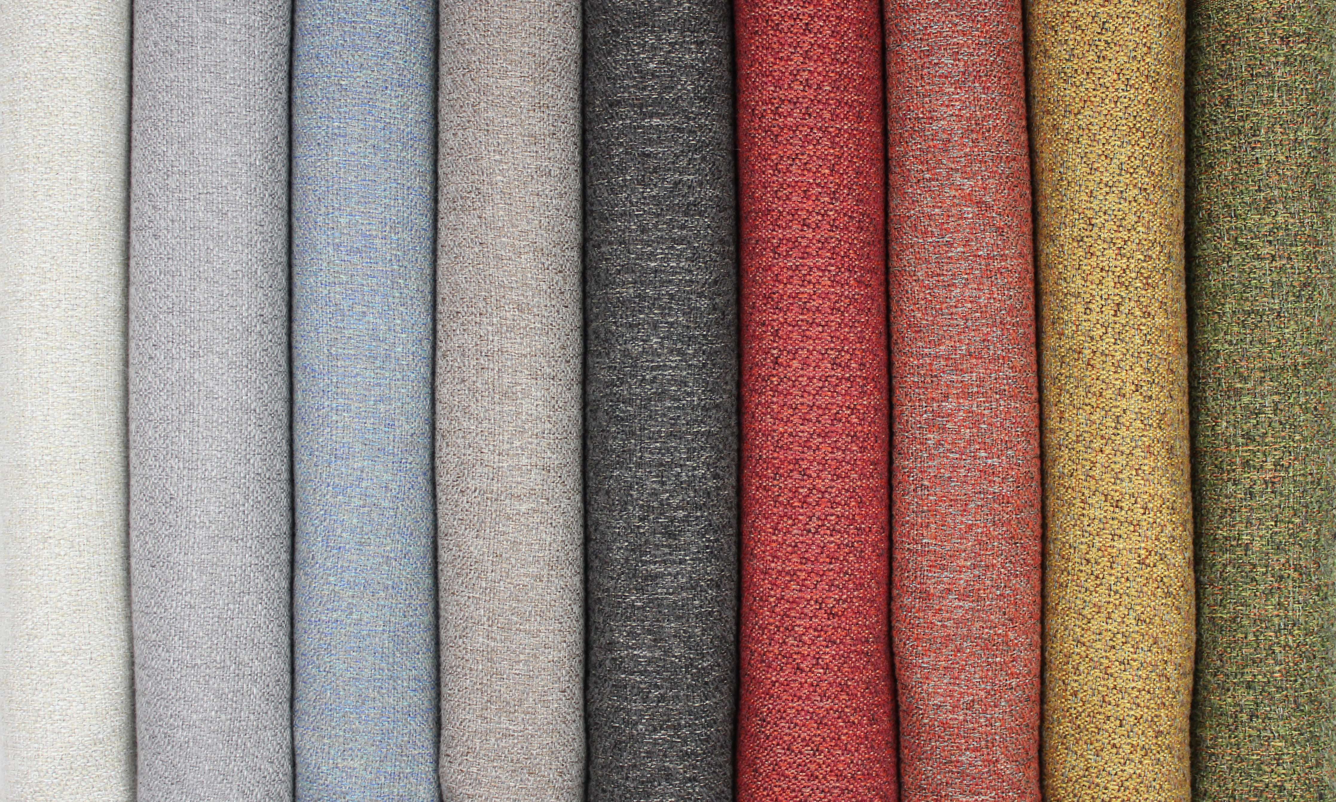 McAlister Textiles Highlands Rustic Plain Ochre Fabric Fabrics 
