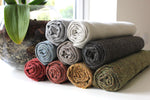Charger l&#39;image dans la galerie, McAlister Textiles Highlands Rustic Plain Charcoal Grey Fabric Fabrics 
