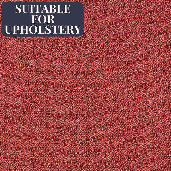 McAlister Textiles Highlands Rustic Plain Red Fabric Fabrics 1/2 Metre 