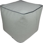 Charger l&#39;image dans la galerie, McAlister Textiles Deluxe Herringbone Duck Egg Blue Cube Seat Stool Square Stool 
