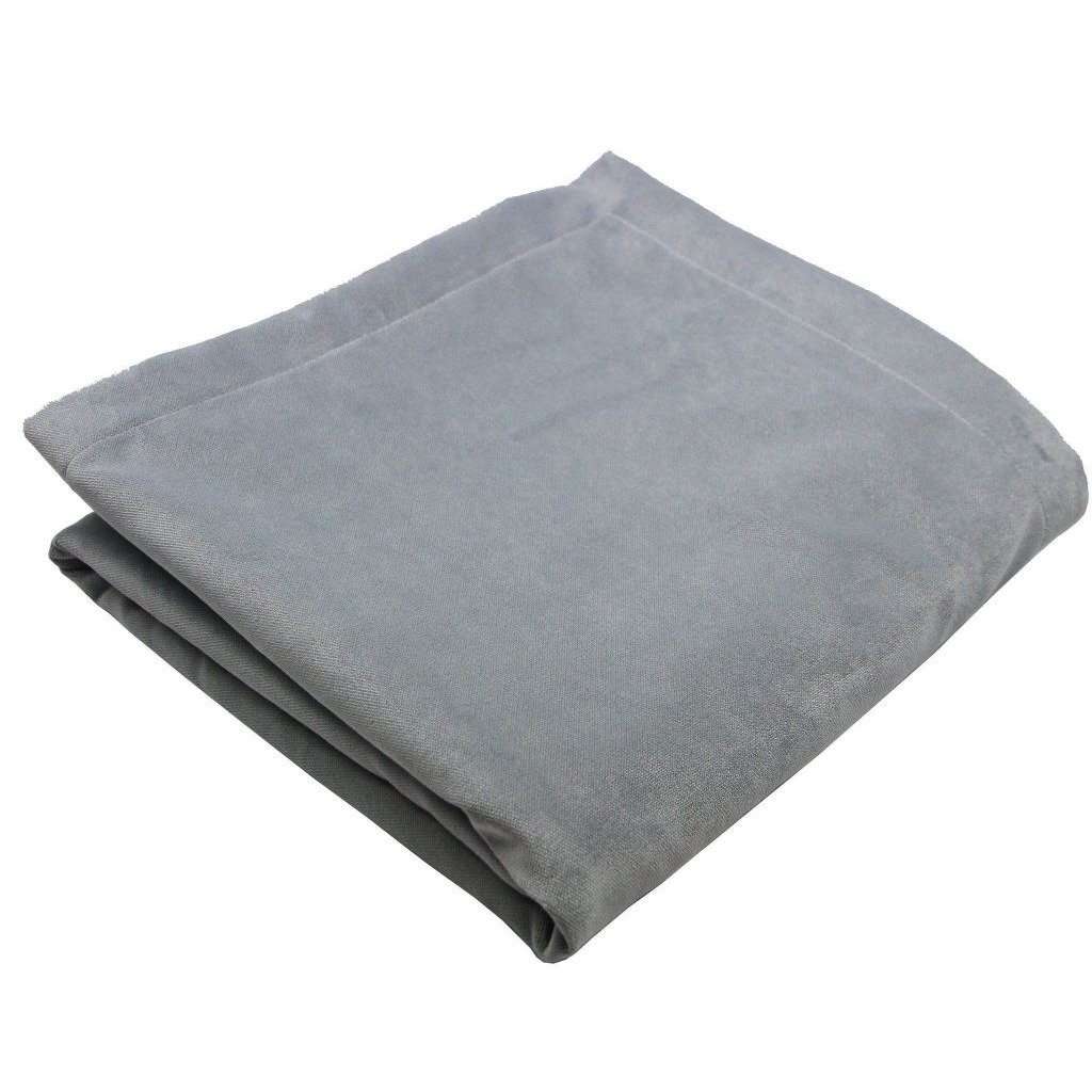 McAlister Textiles Matt Dove Grey Velvet Throw Blankets & Runners Throws and Runners Regular (130cm x 200cm) 