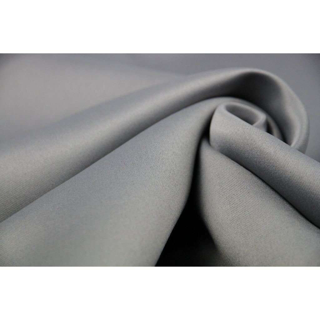 McAlister Textiles Minerals Silver Grey Blackout Curtain Fabric Fabrics 