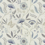 Charger l&#39;image dans la galerie, McAlister Textiles Florence Powder Blue Floral Printed Fabric Fabrics 
