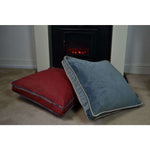 Charger l&#39;image dans la galerie, McAlister Textiles Deluxe Velvet Charcoal Grey Box 43cm x 43cm x 3cm Box Cushions 
