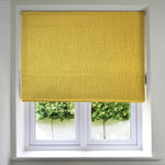 Charger l&#39;image dans la galerie, McAlister Textiles Linea Ochre Yellow Textured Roman Blinds Roman Blinds Standard Lining 130cm x 200cm Ochre Yellow

