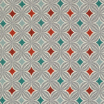 Charger l&#39;image dans la galerie, McAlister Textiles Laila Burnt Orange and Teal FR Fabric Fabrics 1/2 Metre 
