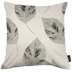 Charger l&#39;image dans la galerie, McAlister Textiles Leaf Soft Grey Floral Cotton Print Cushions Cushions and Covers Cover Only 43cm x 43cm 
