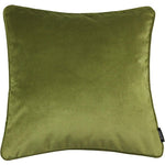 Charger l&#39;image dans la galerie, McAlister Textiles Matt Lime Green Piped Velvet Cushion Cushions and Covers Cover Only 43cm x 43cm 
