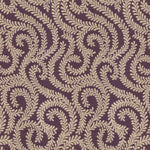 Charger l&#39;image dans la galerie, McAlister Textiles Little Leaf Aubergine Purple Fabric Fabrics 1 Metre 
