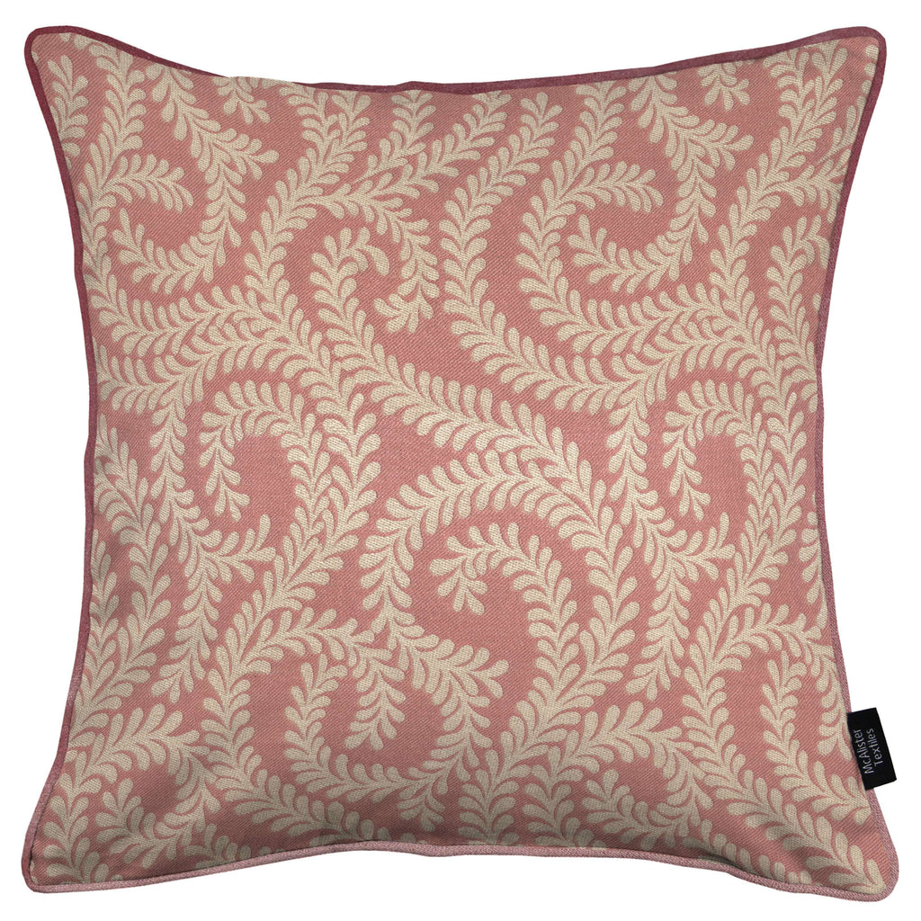 McAlister Textiles Little Leaf Blush Pink Cushion Cushions and Covers Cover Only 43cm x 43cm 