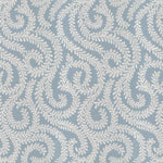 Charger l&#39;image dans la galerie, McAlister Textiles Little Leaf Wedgewood Blue Fabric Fabrics 1 Metre 
