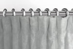 Charger l&#39;image dans la galerie, McAlister Textiles Matt Dove Grey Velvet Curtains Tailored Curtains 

