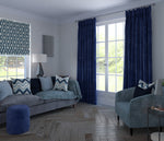 Charger l&#39;image dans la galerie, McAlister Textiles Matt Navy Blue Velvet Curtains Tailored Curtains 
