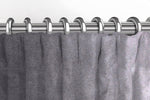 Charger l&#39;image dans la galerie, McAlister Textiles Matt Soft Silver Velvet Curtains Tailored Curtains 

