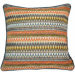 Charger l&#39;image dans la galerie, McAlister Textiles Curitiba Aztec Aztec Orange + Teal Cushion Cushions and Covers Cover Only 43cm x 43cm 
