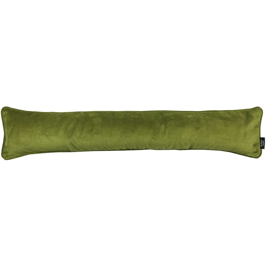 McAlister Textiles Matt Lime Green Velvet Draught Excluder Draught Excluders 18 x 80cm 