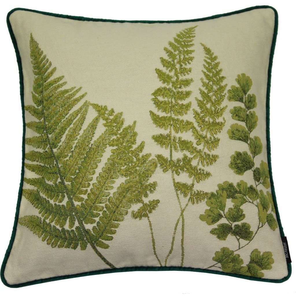 McAlister Textiles Tapestry Mixed Fern Green Cushion Cushions and Covers Cover Only 