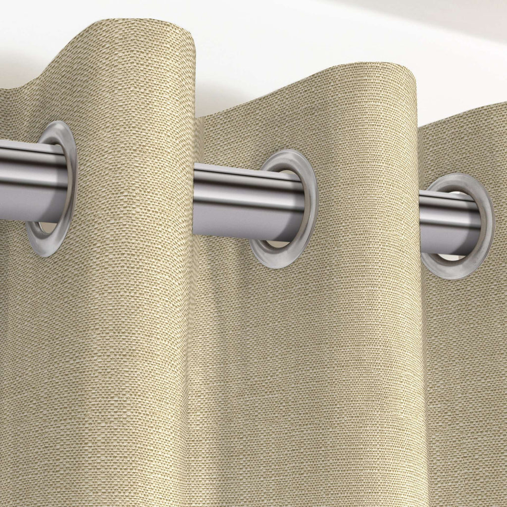 McAlister Textiles Savannah Beige Grey Curtains Tailored Curtains 