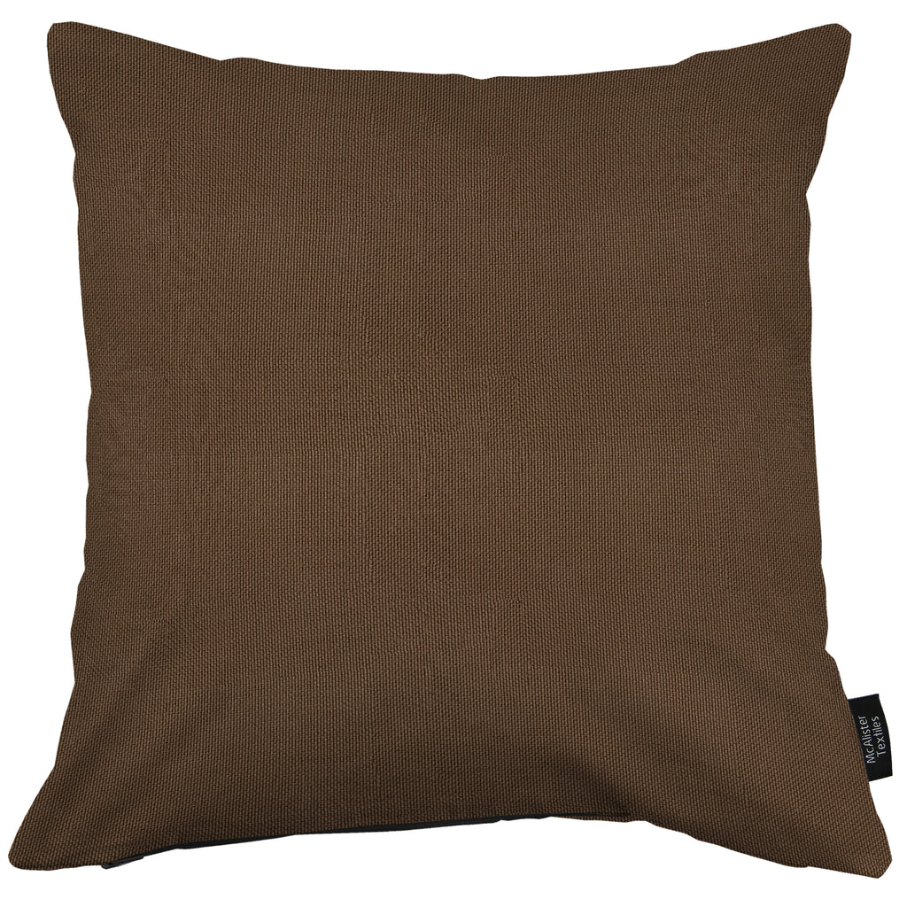 McAlister Textiles Sorrento Chocolate Brown Outdoor Cushions Cushions and Covers Cover Only 43cm x 43cm 
