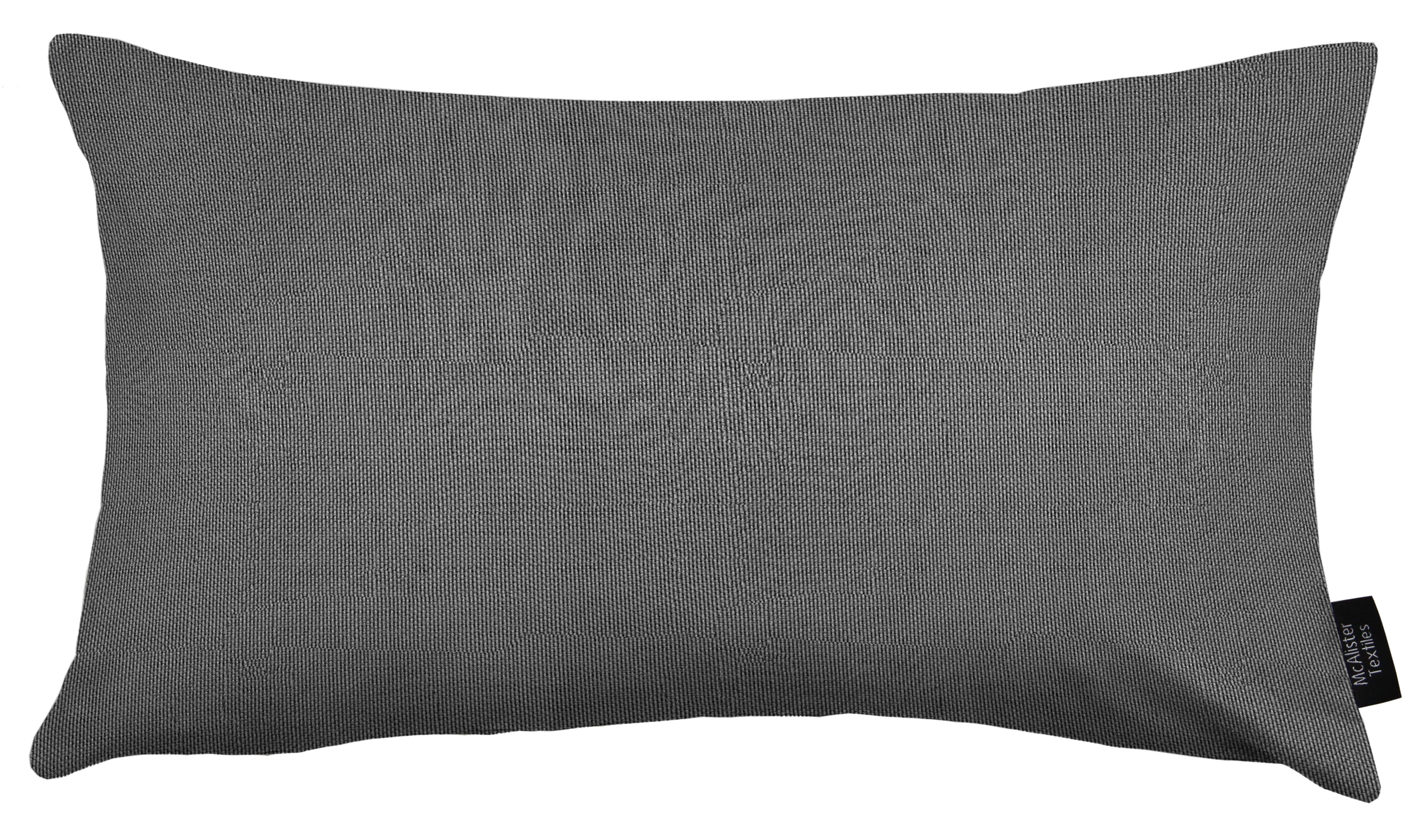 McAlister Textiles Sorrento Grey Outdoor Pillows Pillow Cover Only 50cm x 30cm 