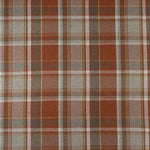 Charger l&#39;image dans la galerie, McAlister Textiles Heritage Tartan Burnt Orange + Grey Curtain Fabric Fabrics 1 Metre 
