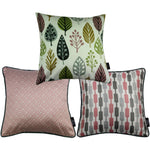 Charger l&#39;image dans la galerie, McAlister Textiles Copenhagen Blush Pink 43cm x 43cm Cushion Set of 3 Cushions and Covers Cushion Cover 
