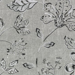 Charger l&#39;image dans la galerie, McAlister Textiles Eden Charcoal Grey Floral Printed Fabric Fabrics 1 Metre 
