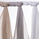 Charger l&#39;image dans la galerie, McAlister Textiles Infinity Natural Wide Width Voile Curtain Fabric Fabrics 
