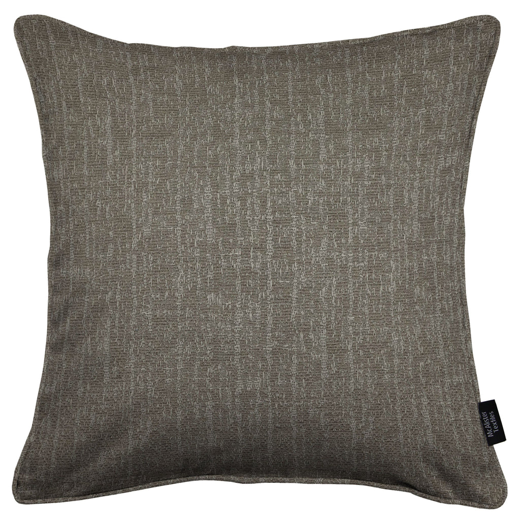 McAlister Textiles Eternity Grey Chenille Cushions Cushions and Covers Cover Only 43cm x 43cm 