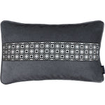 Charger l&#39;image dans la galerie, McAlister Textiles Cancun Striped Charcoal Grey Velvet Pillow Pillow Cover Only 50cm x 30cm 
