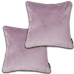 Charger l&#39;image dans la galerie, McAlister Textiles Matt Lilac Purple Velvet 43cm x 43cm Piped Cushion Sets Cushions and Covers Cushion Covers Set of 2 
