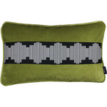 Charger l&#39;image dans la galerie, McAlister Textiles Maya Striped Lime Green Velvet Pillow Pillow Cover Only 50cm x 30cm 
