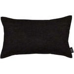 Charger l&#39;image dans la galerie, McAlister Textiles Plain Chenille Black Pillow Pillow Cover Only 50cm x 30cm 
