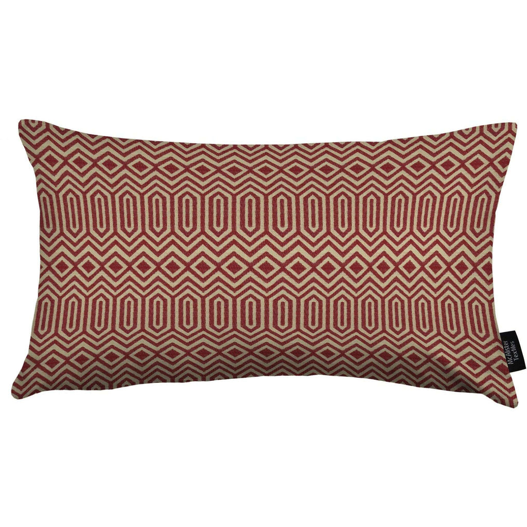 McAlister Textiles Colorado Geometric Red Pillow Pillow Cover Only 50cm x 30cm 